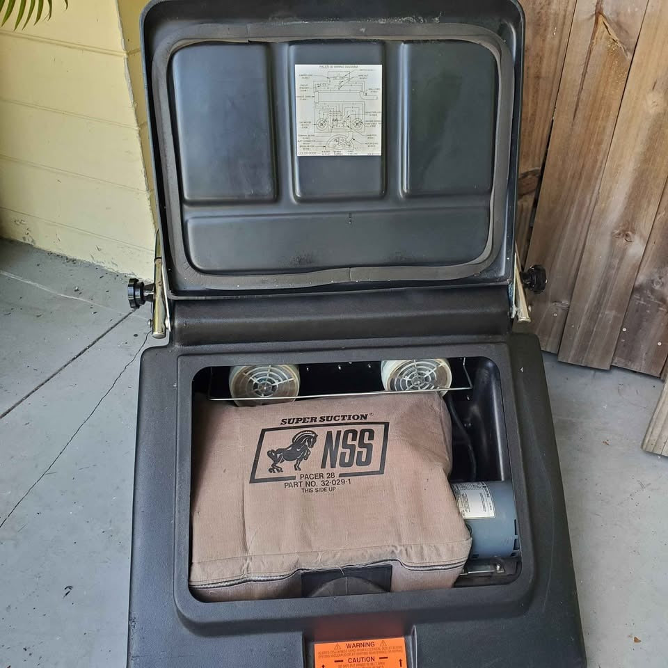30" NSS super suction pacer wide area  commercial vacuum upright swipper.