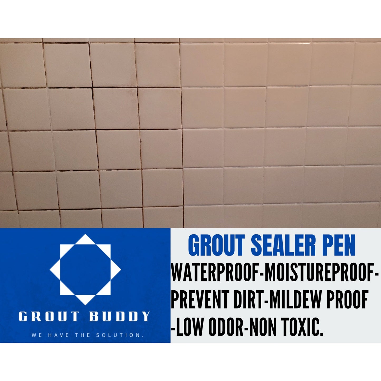 Gray- 3 PACK Grout buddy grout color-sealer pen- Waterproof-mildew proof- Gray