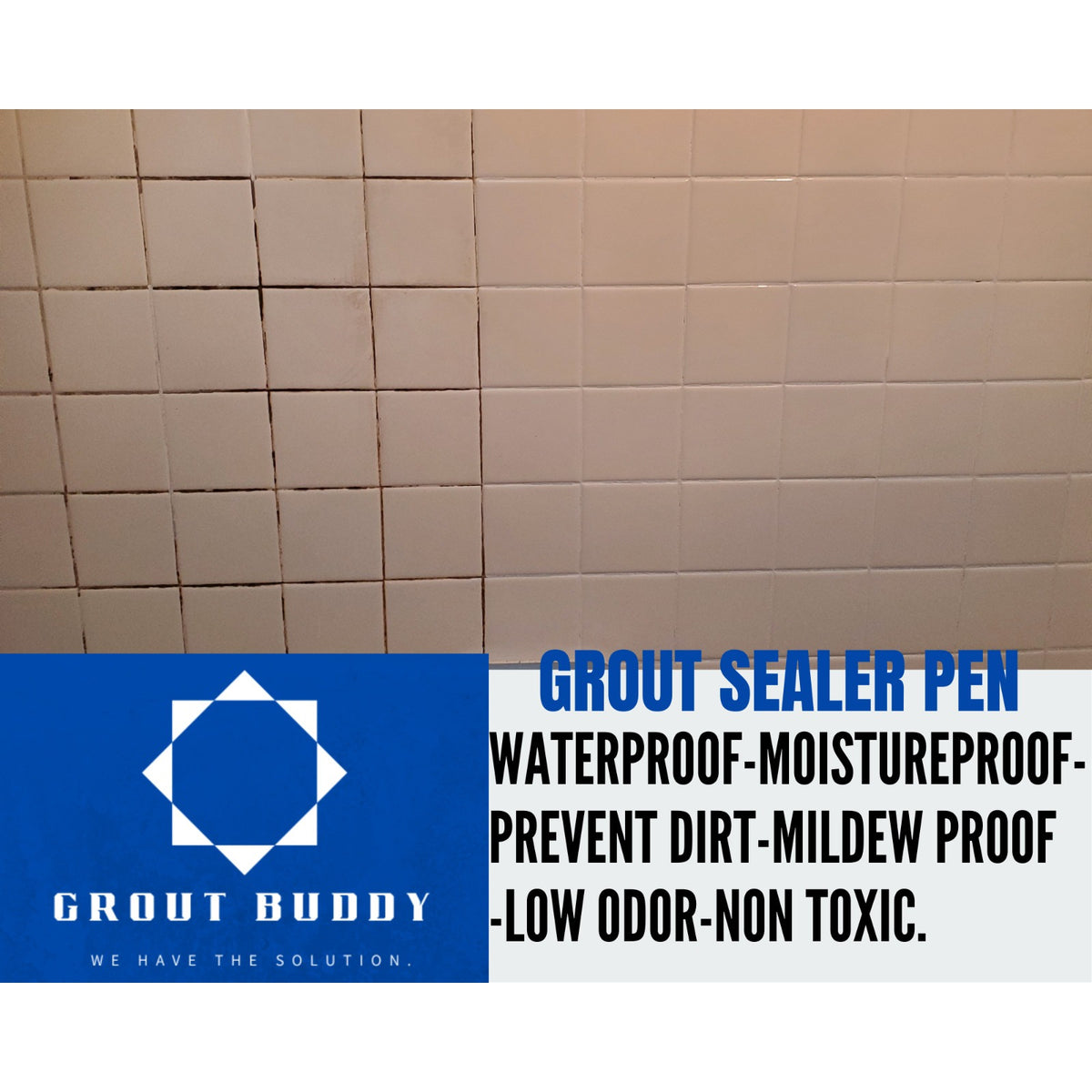 Gray- 3 PACK Grout buddy grout color-sealer pen- Waterproof-mildew proof- Gray