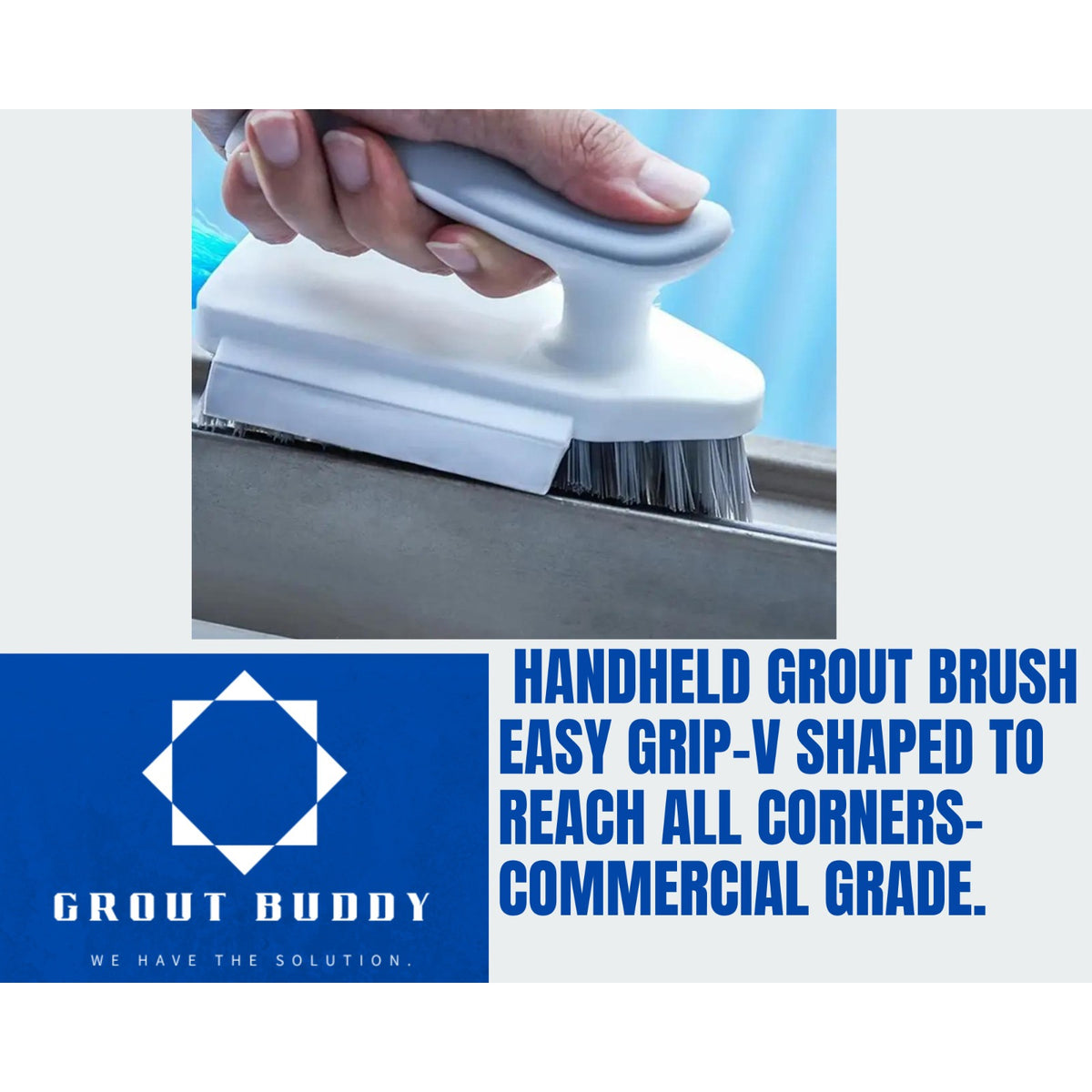 3 PACK Grout buddy heavy duty Handheld Grout Cleaning brush