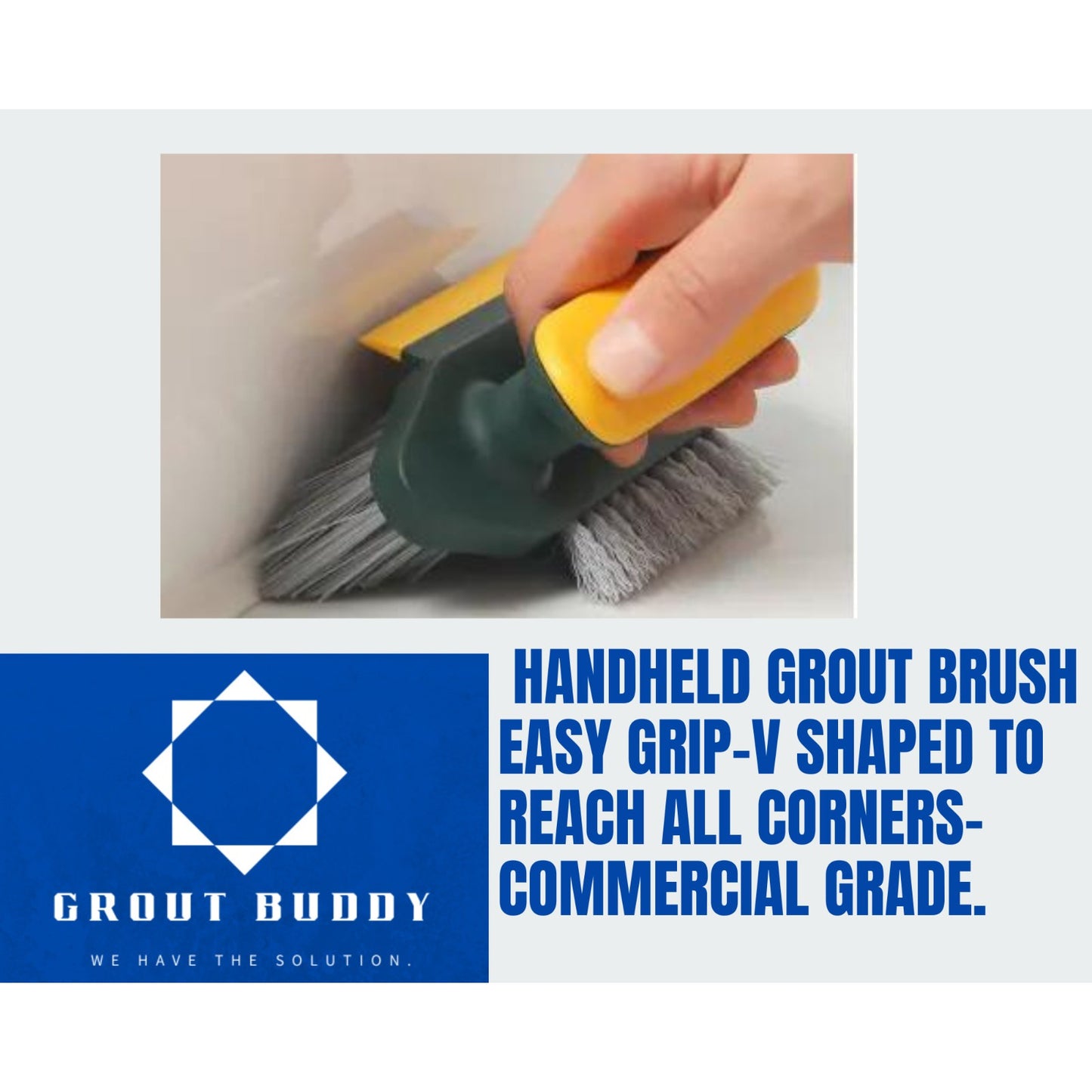 3 PACK Grout buddy heavy duty Handheld Grout Cleaning brush