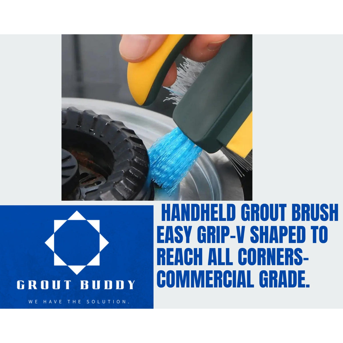 3 PACK Grout buddy heavy duty Handheld Grout Cleaning brush