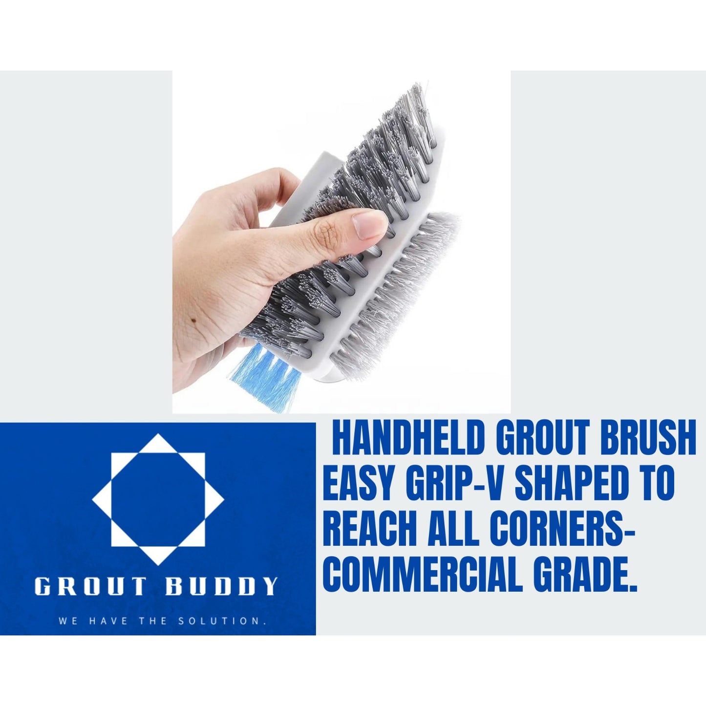 3 PACK Grout buddy heavy duty Handheld Grout Cleaning brush