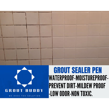 Beige-3 PACK Grout buddy grout color-sealer pen- Waterproof-mildew proof- Beige