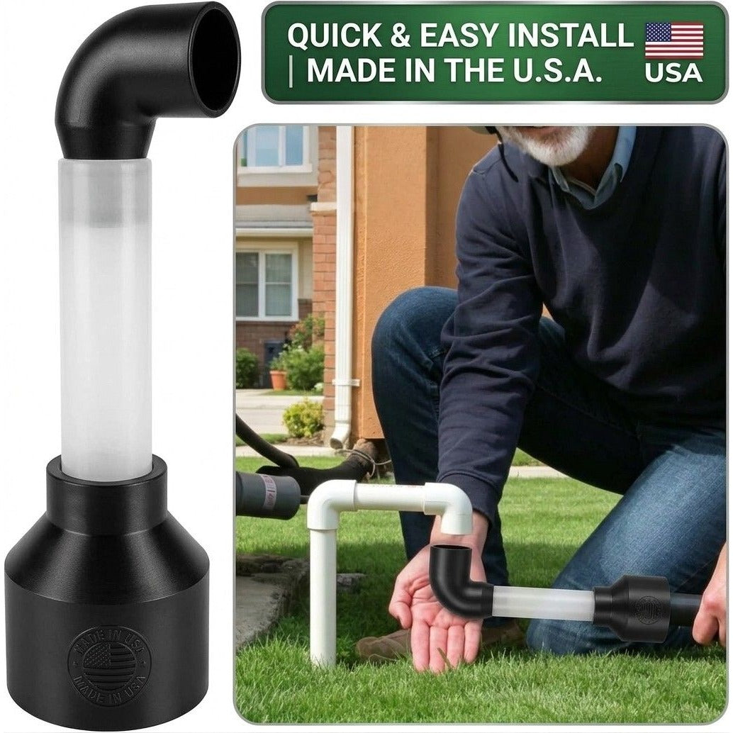 AC Drain Line Vacuum Attachment – Universal AC Condensate Line Cleaner Tool – Heavy Duty Shop Vac Adapter for Unclogging HVAC Drains – Made